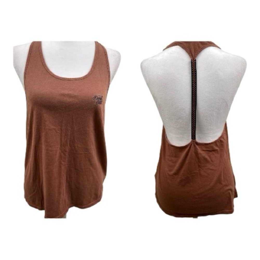 Dark Seas Brown Racerback Tank Top – Size XS, Preowned